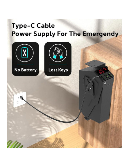 Caja Fuerte para Pistolas QINGENO QG8002E con Teclado y Llave