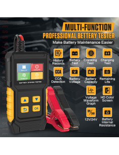 Probador de Batería de Coche LINXINO BT360 12V 24V CCA 2