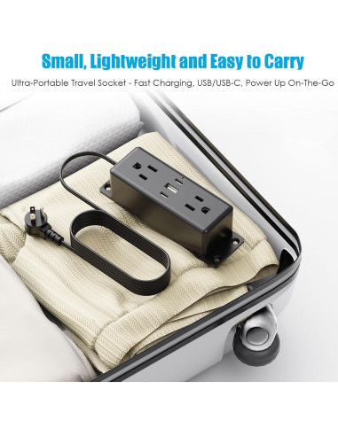 Regleta de Montaje en Pared CCCEI 1.83m con Puertos USB-C