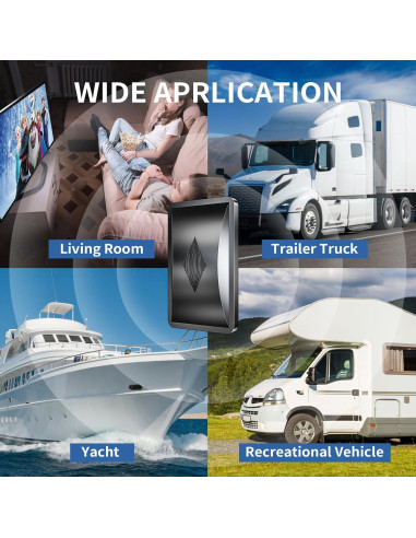 Antena de TV Qellaff HDTV Amplificada 2800 millas 4K 11.58m