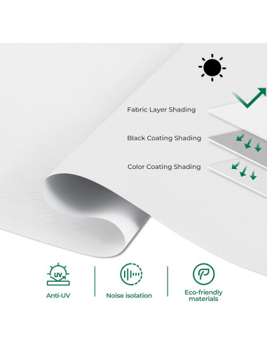 Persianas Motorizadas Allesin Roller Opacas 23x72 Blanco