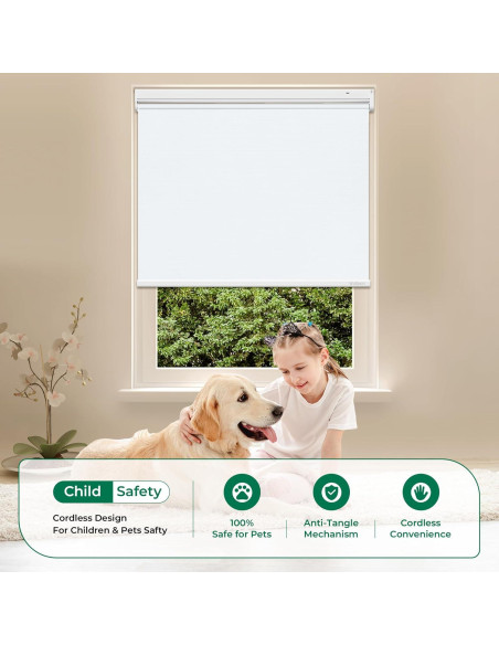 Persianas Motorizadas Allesin Roller Opacas 23x72 Blanco