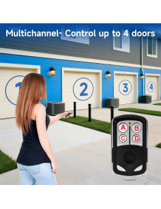 Control Remoto Inalámbrico para Garaje GIOATY 893LM - Paquete de 2 2