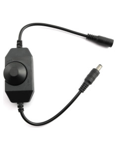 Interruptor Regulador de LED Maxmoral Negro DC 12-24V 2A