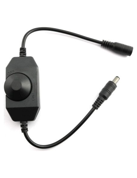 Interruptor Regulador de LED Maxmoral Negro DC 12-24V 2A