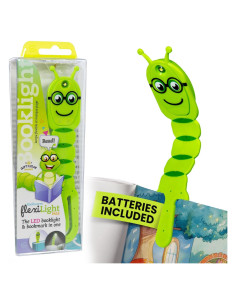 Luz de Lectura Flexilight Verde - Marcador Libro LED 8 Luces