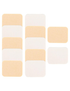 12 Esponjas de Maquillaje Sliverdew Cuadradas Latex 20x12cm