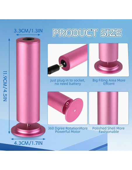 Removedor de Callos Eléctrico Dermave con 60 Discos de Lija