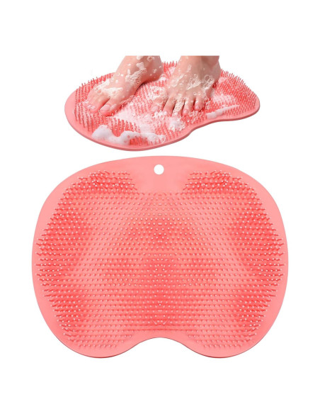Alfombrilla Exfoliante para Pies Guduling con Ventosas Rosa