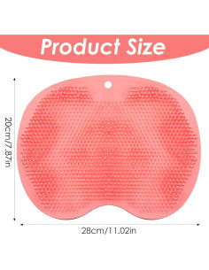 Alfombrilla Exfoliante para Pies Guduling con Ventosas Rosa 2