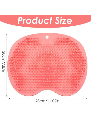 Alfombrilla Exfoliante para Pies Guduling con Ventosas Rosa