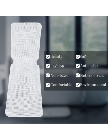 Almohada de Baño FILFEEL 125x36cm Suave Acolchada