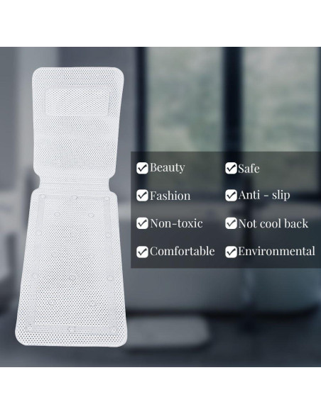 Almohada de Baño FILFEEL 125x36cm Suave Acolchada