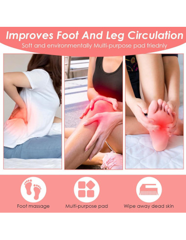 Alfombrilla Exfoliante para Pies Guduling con Ventosas Rosa