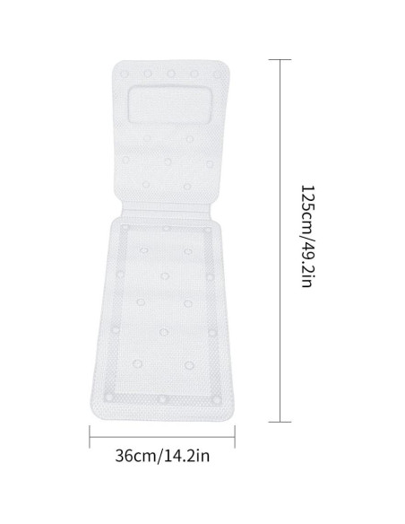 Almohada de Baño FILFEEL 125x36cm Suave Acolchada