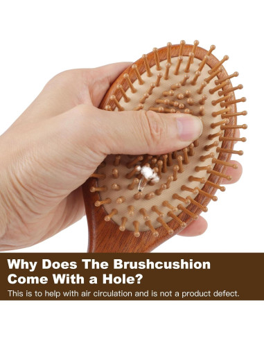 Juego de Cepillos de Pelo de Bambú 2 Piezas - Crojetry