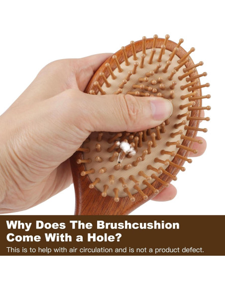 Juego de Cepillos de Pelo de Bambú 2 Piezas - Crojetry