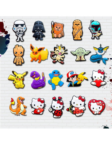 Paquete de 50 Charms para Zapatos Crocs - Accesorios Unisex