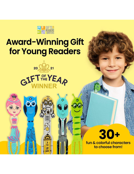 Luz de Lectura Flexilight Verde - Marcador Libro LED 8 Luces