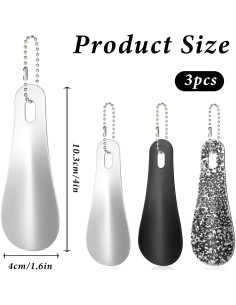 Paquete de 3 cuñas de acero inoxidable Tweruna 10.2 cm 2