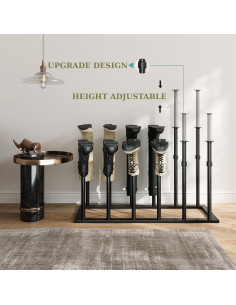 Organizador de Botas Genérico Ajustable para 6 Pares - Negro 2