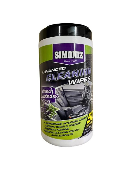 Toallitas de limpieza Simoniz Lavanda Francesa - 50 unidades