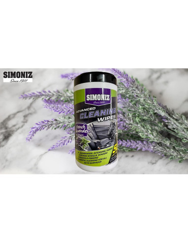 Toallitas de limpieza Simoniz Lavanda Francesa - 50 unidades