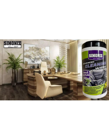 Toallitas de limpieza Simoniz Lavanda Francesa - 50 unidades