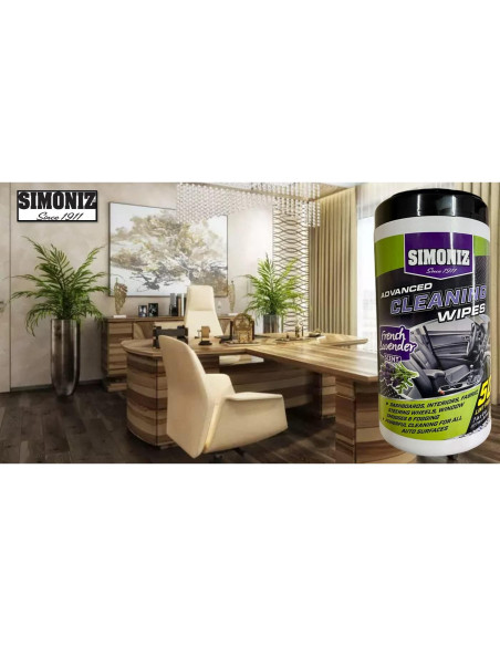 Toallitas de limpieza Simoniz Lavanda Francesa - 50 unidades