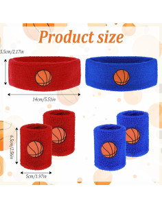 Juego de 6 Bandas para Sudor Mabor - 4 Muñeca y 2 Cabeza 2