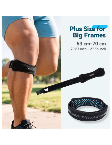 Faja de Rodilla Ajustable AGPTEK Talla Grande 53-70cm