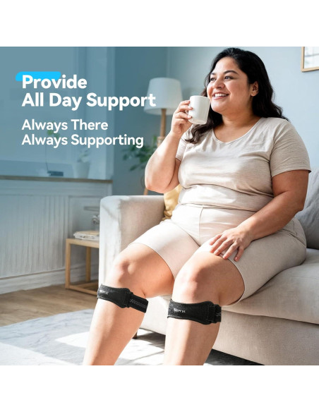 Faja de Rodilla Ajustable AGPTEK Talla Grande 53-70cm