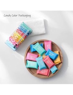 Toallas Comprimidas Desechables Genérico 14pcs Algodón 24x30 cm 2