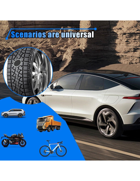 Kit de 80 Parches de Reparación de Neumáticos LHDOS 58mm