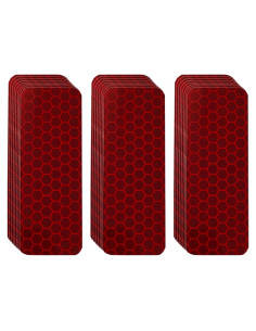 Calcomanías Reflectantes Dodgelav 24 PCS Rojo 3x8 cm