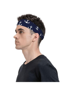 Cinta para la cabeza deportiva AMRANDOM elástica unisex 38 cm