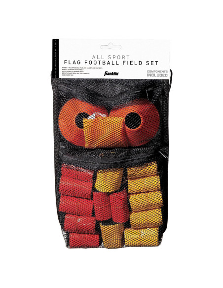 Conjunto de Fútbol Americano Franklin Sports 14 Banderas 7v7
