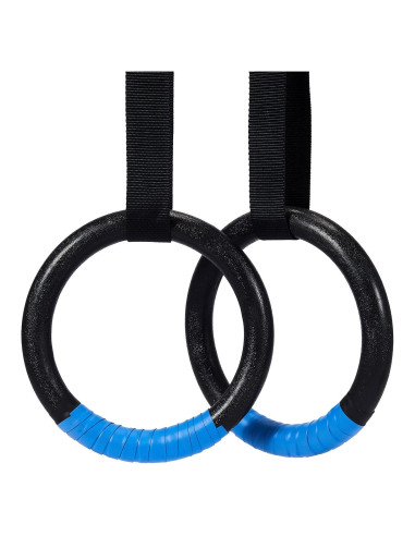 Anillas Gimnásticas ZELUS Ajustables para Ejercicio - Negro