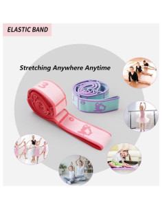 Correa Elástica para Estiramiento Infantil Xensamy 85cm 2 Pcs 2