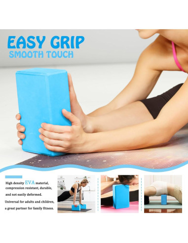 Bloques de Yoga Kolti 2 Pack Espuma EVA Antideslizantes
