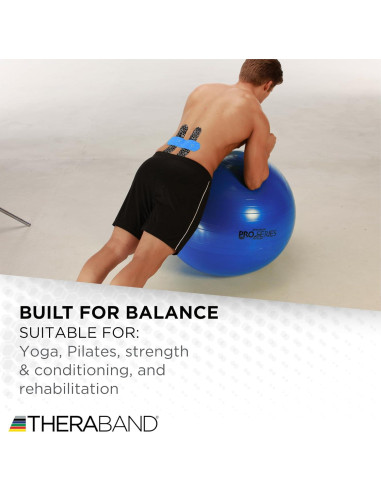 Pelota de Ejercicio THERABAND 75 cm para Estabilidad y Yoga