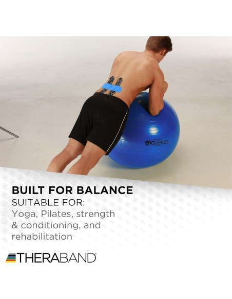Pelota de Ejercicio THERABAND 75 cm para Estabilidad y Yoga