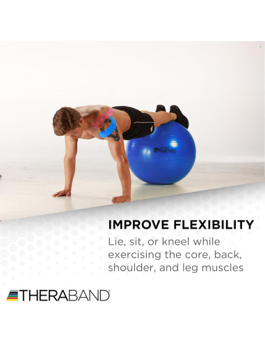 Pelota de Ejercicio THERABAND 75 cm para Estabilidad y Yoga