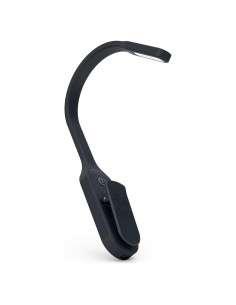 Luz de Lectura Recargable Mighty Bright Negra, 2 LEDs Ajustables