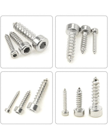 Kit de Tornillos M2 M3 M4 Hexagonales con Arandelas - 480 Pcs