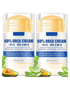 Set de Crema Hidratante para Pies y Manos 60% Urea 2 Piezas