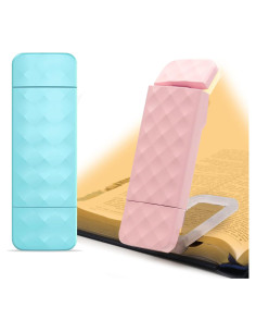 Luces de Libro Recargables UPIHO 2PCS con 5 Niveles de Brillo