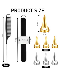 Juego de Herramientas para Trenzar Cabello VYNFLICK - 9 Piezas 2