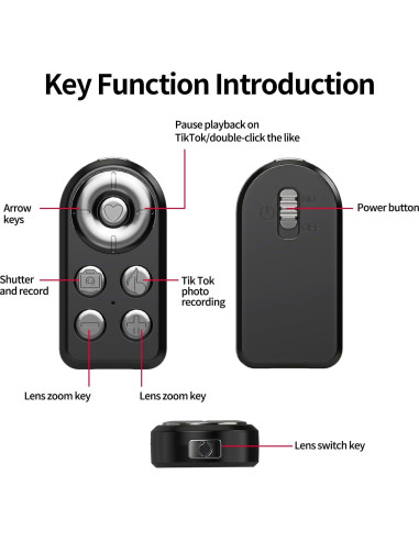 Control Remoto Inalámbrico Bluetooth yAyusi Y10 para TikTok