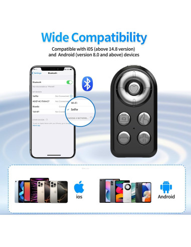 Control Remoto Inalámbrico Bluetooth yAyusi Y10 para TikTok